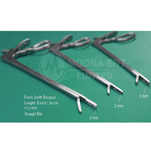 Juego de 3 Piezas de Rongeurs Ferris Smith de Acero Inoxidable de Alta Calidad, 8 Pulgadas de Largo, con Instrumentos Manuales Reutilizables de 1mm, 2mm y 3mm - Product Image 3