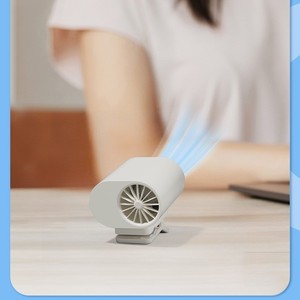 Neck Wearable <b>Mini</b> <b>Fan</b> White Rechargeable <b>USB</b> Powered Portable <b>Fan</b> <b>With</b> Light Outdoor Use - Product Image 3