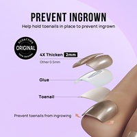 Fournisseur en gros de faux ongles en gel souple personnalisés, courts, carrés, artificiels, avec design perlé, couvrance totale, réutilisables, avec colle