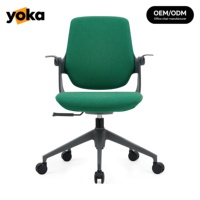 Chaise de bureau ergonomique moderne avec roulettes, soutien respirant pour les étudiants et le personnel de bureau, fabrication directe OEM/ODM