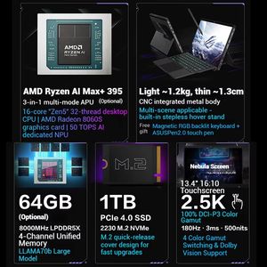 Portátiles <span class=keywords><strong>ROG</strong></span> Flow Z13 Nuevos, Ordenadores Portátiles para Juegos de 13.4 Pulgadas, 2.5K, 180Hz, Pantalla Táctil, Escritura a Mano, Tableta Windows - Product Image 2