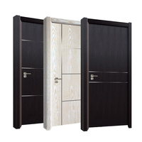 Fournisseur direct d'usine Portes intérieures en bois de luxe pour hôpital et salle de bain Design moderne Isolation phonique Garantie 5 ans