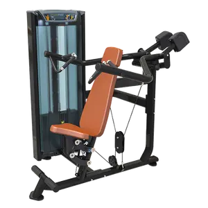 批发新设计商用健身器材健身健体机销式重量堆叠坐式肩部压力机
