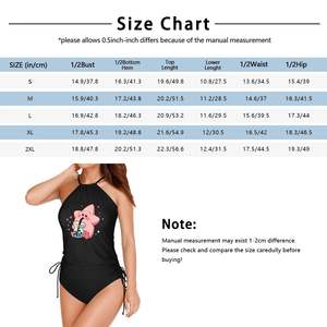 Image personnalisée Ensemble Tankini deux pièces pour femmes fabriqué aux États-Unis Logo personnalisé Vêtements de plage Taille XL Respirant Impression numérique Slip de sport pour le bain - Product Image 4