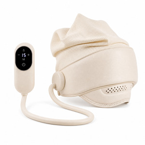 Casque <span class=keywords><strong>de</strong></span> massage capillaire à compression d'air, 6 zones, airbag, pétrissage du cuir chevelu, chaleur au graphène, relaxation des yeux, soulagement du stress - Product Image 2