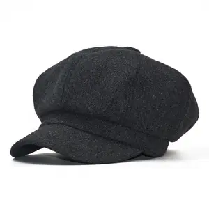 2022 bayan sekizgen kap açık Newsboy şapka sanatçı şapka yeni rahat moda bere şapka