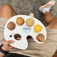 Instagram Vente à chaud Palette de tasses de crème glacée Mini porte-papier de cône de crème glacée Plateau anti-goutte Conception de logo personnalisé