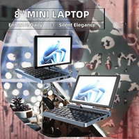 8 ''Mini ordinateur portable écran tactile IPS panneau Intel UHD graphique anglais clavier corps en métal Win 11 DDR5 12GB RAM M.2 SSD nouvel ordinateur portable