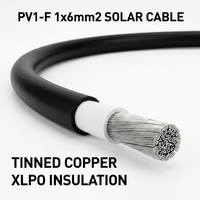 [PrimePro] para Cable de Cobre Estañado de 4/6 mm para Sistemas de Energía Solar CC |   Cable Solar PV1-F de 1.5/1.8kV |   Chaqueta XLPO Resistente a los Rayos UV y al Calor |