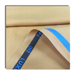 Tissu en polyester et viscose de couleur bleu marine, gris et noir, tissu uni teint en filature, 260 g/m², tissu pour costume homme, vêtement pour garçon, vente en gros d'usine - Product Image 5