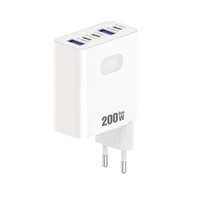Colokan AS EU UK 200W 3 Type-c+2 USB Pengisi Daya Cepat Dengan Kabel Type c Pengisi Daya Ponsel Cepat 200W Adaptor Daya Usb-c
