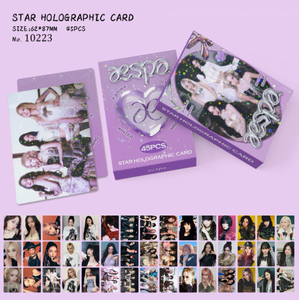 En stock 45 pièces/boîte Star Layer ALL KPOP Idols Holographic Photocard Cortis <span class=keywords><strong>Photocards</strong></span> Aespa Lomocard K-pop Lomocards Cortis - Product Image 2
