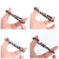 Gelang Terapi Magnetik Batu Turmalin Hitam Merek EST Grosir Unisex 34 Model Trendi Elastis Buatan Tangan Penyembuhan Energi