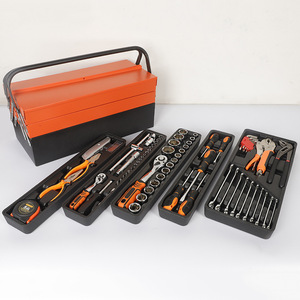 Nhà Máy 85 mảnh sửa chữa ô tô Kit sắt hộp hộ gia đình công cụ Hộp 1 năm có thể gập lại ba lớp phần cứng Kìm ổ cắm Bộ - Product Image 5