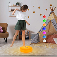 Lampe LED tactile ronde rechargeable 16 couleurs pour carrelage, avec sons d'animaux et jeux pour enfants, idéale pour la maternelle, le centre commercial, la maison, personnalisable OEM