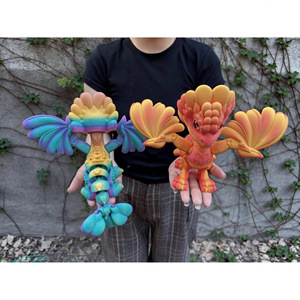 Vashine Drago Floreale 3D Stampato, Divertente e Creativo, 22CM, Drago Flessibile in Cristallo di Grandi Dimensioni, Pterosauro, Giocattoli per Bambini - Product Image 5