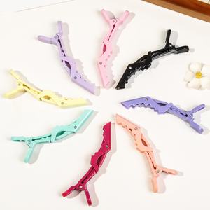 Benutzer definierte Logo Alligator Haars pangen Candy Color Salon Friseur werkzeuge für Haar verlängerungen und Friseur Haarnadeln - Product Image 4