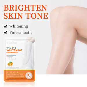 OEM SADOER Marque privée Vitamine C Masque nourrissant pour les pieds Blanchiment Éclaircissant Élimination des <span class=keywords><strong>callosités</strong></span> de la peau morte Masques pour les pieds en feuille souple - Product Image 2