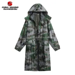 CXXGZ工厂供应商定制高品质迷彩战术雨衣