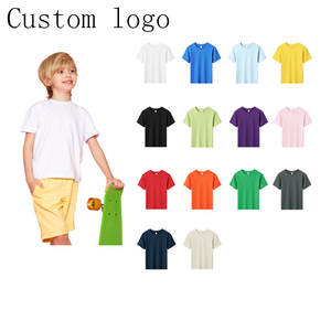 เสื้อยืดเด็กผ้าฝ้าย 100% หนัก 180 กรัม แบบสั่งทำพิเศษ ผ้าถัก ยับยาก สวมใส่สบาย แขนสั้น สำหรับวัยรุ่น - Product Image 1