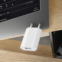 Adaptateur de chargeur USB universel 5V1A personnalisé en usine, charge rapide, matériau ignifuge, protection OLP pour les téléphones iPhone et Android