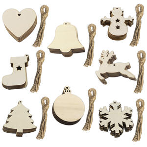 Artisanat créatif en bois pendentif arbre de Noël accessoires de décoration pour la maison usine en gros bois Chandling en stock - Product Image 5