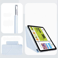 Étui de protection mat pour iPad 2022 10,9 pouces, coque rigide, fixation magnétique anti-pliage, dispositif de fixation + support pliable en trois parties