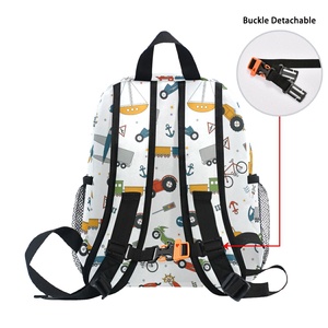 Mochila Escolar Impermeable con Estampado de Coche de Dibujos Animados para Niños, Diseño Coreano Simple y Creativo - Product Image 4