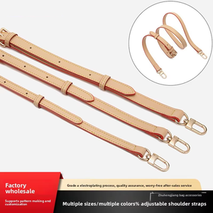 สายกระเป๋าหนัง PU แบบปรับได้ กว้าง 1.2/1.5/1.8 ซม. สไตล์ยุคกลาง ความยาว 100-120 ซม.  รับทำโลโก้ สีตามสั่ง สายสะพายไหล่แบบไขว้ - Product Image 2