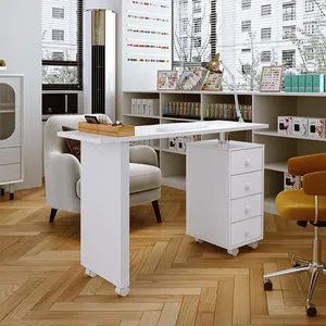 โต๊ะทำเล็บวอลท์ซิฟาย สำหรับร้านเสริมสวย พร้อมล้อเลื่อนและลิ้นชัก - Product Image 3