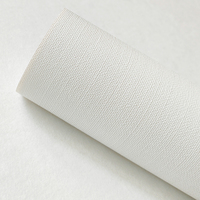 Papier peint texturé à motif lin, revêtement vinyle, imperméable, ignifuge, support en tissu, revêtements muraux en PVC pour hôtel
