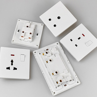 Enchufe de Pared de Alta Calidad, Interruptor Eléctrico, Toma de Corriente, Enchufe Universal para EE. UU., Reino Unido, Sudáfrica, Enchufe Doble de Pared