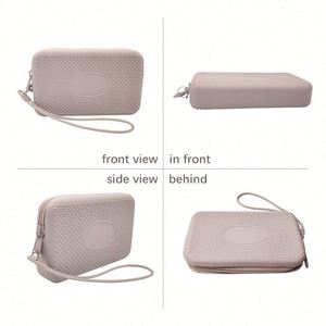 Customizable Logo NH Fashion Candy Large Capacity <b>Silicone</b> <b>Waterproof</b> Makeup Pouch Bag Long Coin Purse Zipper Closure Lifting - Product Image 2