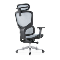 Chaise de bureau élégante et confortable en maille nylon haut de gamme, ergonomique, pour cadres, idéale pour les personnes de grande taille