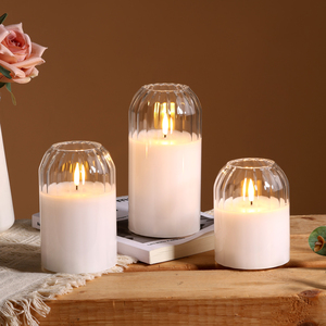 Mermei của Flameless handmade LED trụ cột nến điều khiển từ xa pin hoạt động nhấp nháy ánh sáng cho nhà giáng sinh nhật trang trí nội thất - Product Image 5