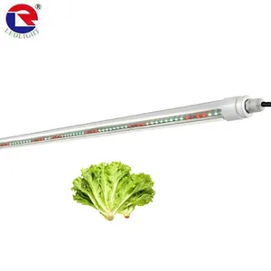 Luz LED de cultivo à prova d'água para plantas vegetais, tubo T8 de 4 pés, luz LED para cultivo hidropônico