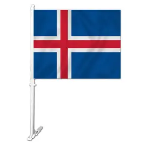 快速交货高品质冰岛汽车国旗所有国家国旗