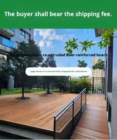 Planche de terrasse extérieure en composite bois-plastique co-extrudé, étanche et emboîtable – Écologique pour Jardin, Parc, Entrepôt