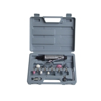 Mini meuleuse à air 1/4 "moulin gravure outils de polissage meuleuse à Air pneumatique avec meules 14 pièces Kit
