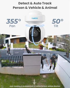 Kamera keamanan cerdas WiFi 5MP lampu sorot pelacakan gerakan Audio dua arah 3X Zoom optik penglihatan malam desain PTZ Plug-In untuk rumah - Product Image 5