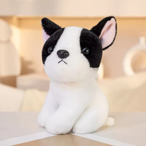 Peluche réaliste de chien bouledogue JM en gros, jouet doux pour enfants, cadeau pour les amoureux des animaux, poupée compagnon câlin - Product Image 5