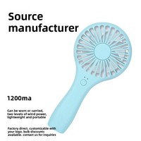 Kreativer Lollipop-Ventilator Chinamini, tragbarer, rotierender USB-Ventilator, eingebauter Akku, Zweistufige Geschwindigkeitsregulierung, leicht