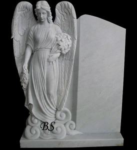 ดีไซน์ประติมากรรมหลุมฝังศพหินแกรนิตขัดเงาสีดำสำหรับงานกลางแจ้ง - Product Image 6