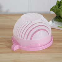 Hoogwaardige Professionele Plastic Slakom Snijder Eenvoudig Te Gebruiken Keuken Gereedschap Hakken Fruit Groenten Met Mes Divider