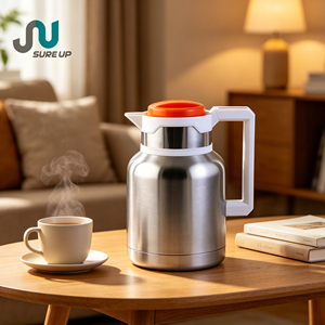 กระติกน้ำสุญญากาศสแตนเลสขนาด 0.6 ลิตร 1.0 ลิตร พร้อมฝา PP คุณภาพสูง ผนังสองชั้น เก็บอุณหภูมิ สำหรับใช้ในบ้านและสำนักงาน ปลอดสาร BPA - Product Image 1