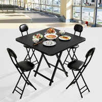 Table pliante carrée en bois moderne, ergonomique, réglable, portable, pour salle à manger, réunion, restaurant, utilisation en extérieur, écologique, haut de gamme