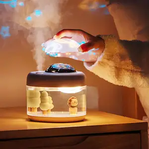 Creative Design Sky Projection Light Humidifier Colorful Light Decoration Custom Logo Aroma Diffuser Humidifier