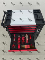 Ensemble d'outils professionnel de mécanicien 296 pièces avec rangement par JMST, armoire à roulettes robuste 2026 avec 7 tiroirs