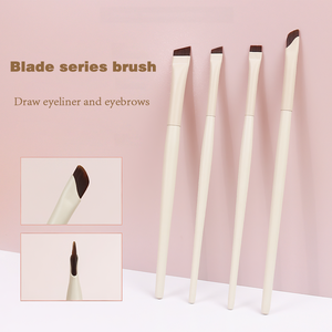 <span class=keywords><strong>Pinceau</strong></span> à sourcils et eyeliner <span class=keywords><strong>ultra</strong></span>-<span class=keywords><strong>fin</strong></span> en fibre synthétique, forme de faucille, à tête plate, lame angulaire, extra-<span class=keywords><strong>fin</strong></span>, finition laquée - Product Image 3