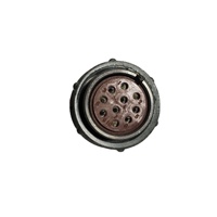 Connecteur d'alimentation circulaire hermétique à vide haute température série 2PM pour applications femelles, disponible en options 4P et 7P